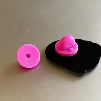 Náhradní zapínání - gumové růžové