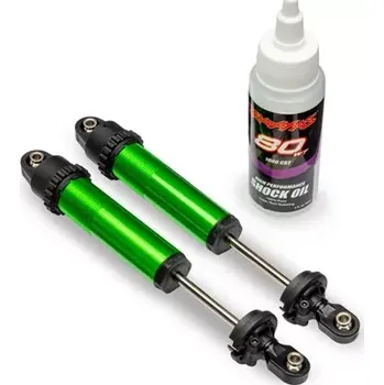 RC náhradní díl Traxxas tlumič GT-Maxx zadní hliníkový zelený (2)