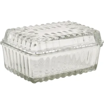 Máslenka Ib Laursen Glass Máselnička Průhledná 10 x 5.5 x 7 cm