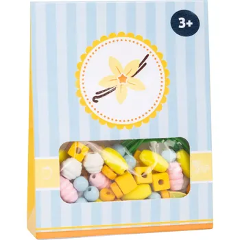 Dřevěná hračka Small foot by Legler Small Foot Dřevěné korálky Candy 1ks žlutá