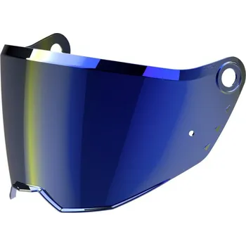 Příslušenství k helmě na motorku plexi pro přilby COMMANDER 2, AIROH (modré zrcadlové)