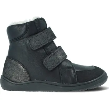Dívčí zimní obuv BABY BARE FEBO WINTER Midnight Black Asfaltico | Dětské zimní zateplené barefoot boty - 32