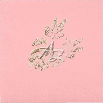 Papírový kapesník ubrousky 33x33cm/20ks 3vrstvé růžový svatební