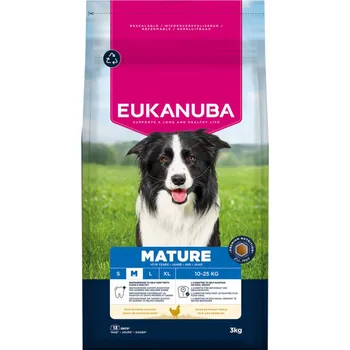 Krmivo pro psa 2x3kg Eukanuba Premium Nutrition Mature Medium Breed Chicken - výhodné balení