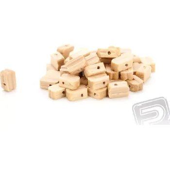 RC náhradní díl Billing Boats Kladka jednoduchá dřevěná 5mm (50 ks)