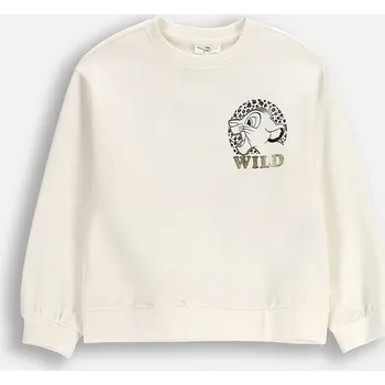 Chlapecká mikina Dětská mikina Coccodrillo béžová barva, s potiskem, LICENCE GIRL ZC5132102LGD 01X, vel. 122