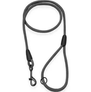 Vodítko pro psa PafDog® Klasické vodítko s poutkem na ruku, 10 mm, 5 délek, extra pevné ŠEDÉ DÉLKA VODÍTKA: 4 metry