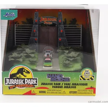autíčko Jada Accessories Diorama - Set Jurský park 1:87