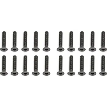 RC náhradní díl Associated M3x16mm, Imbus šrouby s zápustnou hlavou, 10 ks.