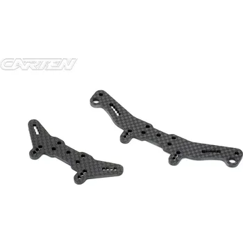 RC náhradní díl CARTEN uhlíkové parohy/drřžáky olejových tlumičů, P/Z, 1+1 ks. T410R