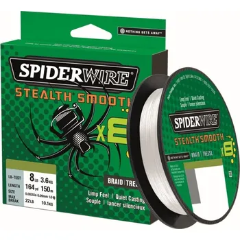 Šňůra Spiderwire Stealth Smooth8 Průhledná 150m 0,06mm 5,4kg