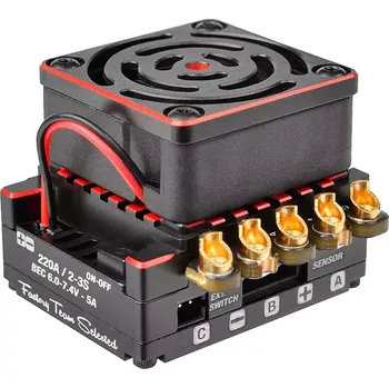 RC náhradní díl Team Corally CMM-10 Racing Controller - 2-3S - 220A - senzorový regulátor - černý/červený