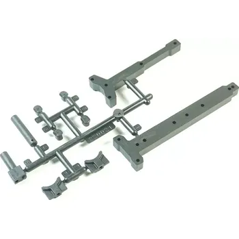 RC náhradní díl SWORKz plastové vzpěry šasi P+Z, sada