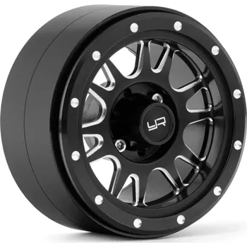 RC náhradní díl Yeah Racing 2.2 Aluminum CNC 12 Spoke Beadlock Wheel 2ks, Černé