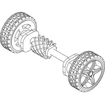 RC náhradní díl Turbo Racing set zadních kol C74 2ks