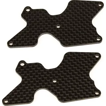 RC náhradní díl Associated RC8B4 FT uhlíkové vložky zadních spodních ramen, 2.0 mm, 2 ks.