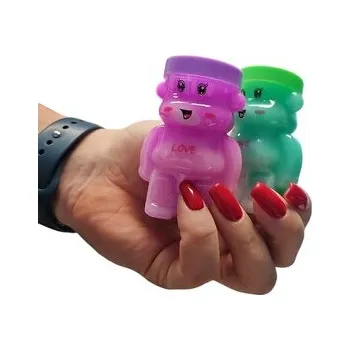 Modelovací hmota Leventi Sliz v podobě medvídka s čepicí