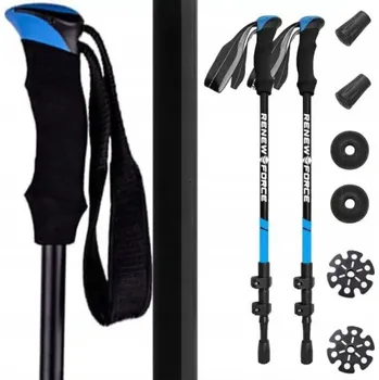 Mobilní telefon MG | MG Nordic Walking trekingové hole 65 -135 cm, modré