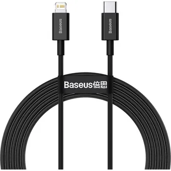 Datový kabel Baseus Superior Series rychlonabíjecí kabel USB-C/Lightning 20W 2m černá CATLYS-C01