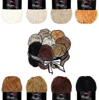 Vlna-hep Sada "dortík" - 8 barev příze Happy baby "09 Méďa"