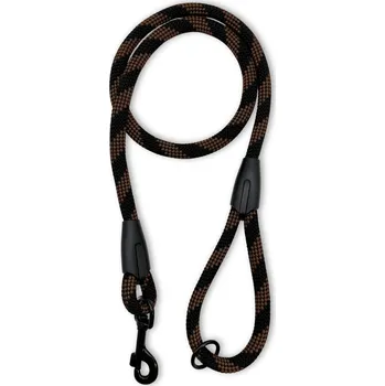 Vodítko pro psa PafDog® Klasické vodítko s poutkem na ruku, 14 mm, 5 délek, extra pevné HNĚDO-ČERNÉ DÉLKA VODÍTKA: 2 metry