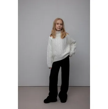 Dětské tepláky Coccodrillo šedá barva, WINTER COSY GRIL JUNIOR ZC5121001WGJ 90X, vel. 158