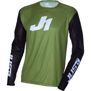 Moto dres Dres JUST1 J-ESSENTIAL army černo/bílý Velikost: XXL