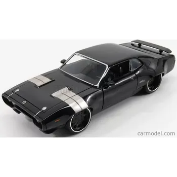 autíčko Jada Plymouth Dom's Gtx Coupe 1971 - Fast & Furious 8 2017 1:24 Černá Stříbrná