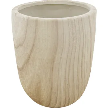 Květináč by inspire Keramický obal na květináč Sorel, 15x15x19 cm - vzhled dřeva