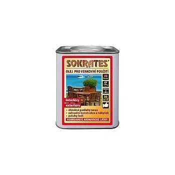 barva a nátěr na dřevo Sokrates olej venkovní použití hnědý 0.75l