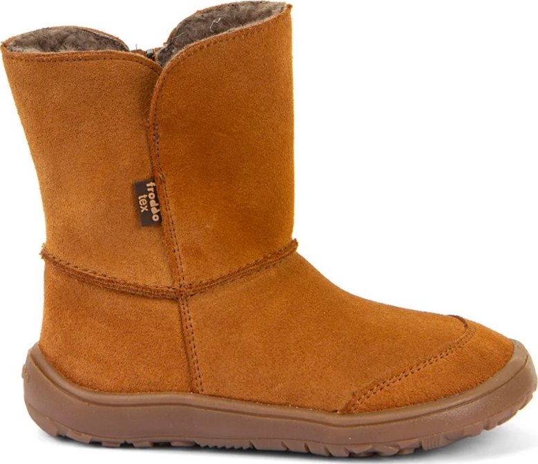 Zimní barefoot bota Froddo Tex Suede G3160250-2 Cognac 35