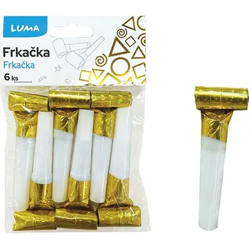 LUMA Frkačka holografická zlatá, 6 ks