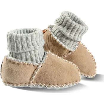 Dámské pantofle Dětské kožešinové capáčky Fellhof BALU Velikost: 20, Barva: béžová