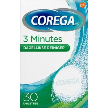 Corega Tabs 3 Minutes antibakteriální tablety, 30 ks