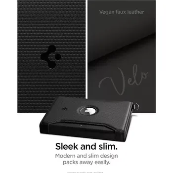 brašna na notebook Spigen Universal AirTag Passport Holder černá (AFA08852)