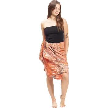 Šátek Sarong BALI BATIK oranžový XI.