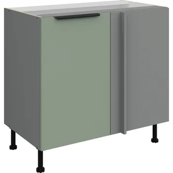 Kuchyňská skříňka 105 ND 1F BB, Spodní rohová kuchyňská skříňka Aria aquamarine/antracit