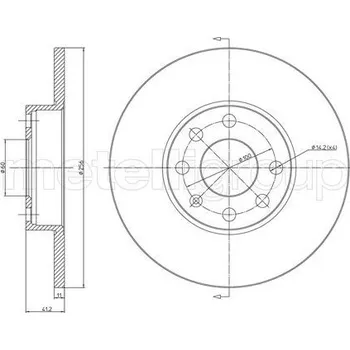 Brzdový kotouč Brzdový kotouč METELLI 23-0627