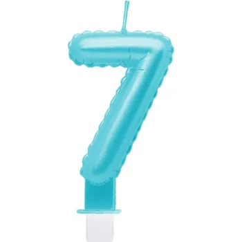 Dortová svíčka Svíčka dortová tyrkysová číslo 7
