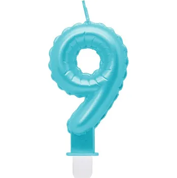 Dortová svíčka Svíčka dortová tyrkysová číslo 9