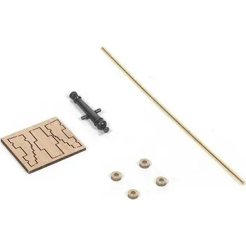 RC model lodě Occre OCCRE Kanón kompletní s lafetou 4.5x27mm (1)