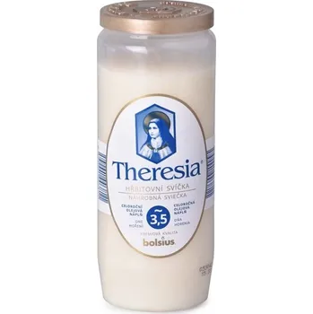 Svíčka Theresia kompozitní svíčka 230g ~3,5dne bílá