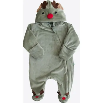 Kojenecký overall kitikate Vánoční zateplený overalek zelený_S60415 Velikost: 3 - 6 MĚSÍCŮ
