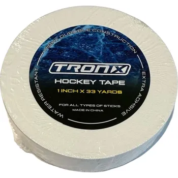 Bílá textilní hokejová páska Tronx