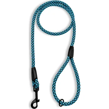 Vodítko pro psa PafDog® Klasické vodítko s poutkem na ruku, 10 mm, 5 délek, extra pevné TYRKYSOVO-ČERNÉ DÉLKA VODÍTKA: 1.5 metru