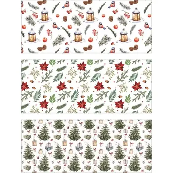 Balící papír Balicí papír vánoční barevný mix motivů 200 × 70 cm