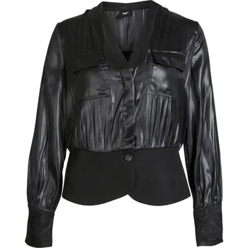 Dámská halenka Halenka Nu Denmark 8604-40 černá s odleskem Velikost: 40