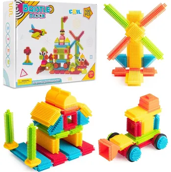 ostatní stavebnice Lebula Sada stavebních kostek 100el. prvky pro děti ježci