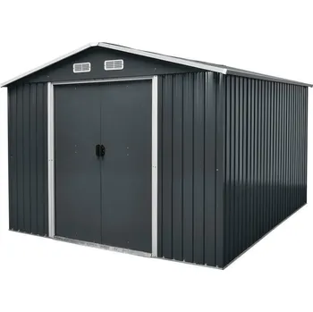 Zahradní stavba Strend Pro zahradní domek plechový, antracit, 291x291x214cm 2172913