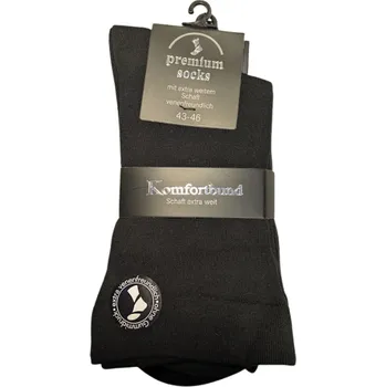 Pánské ponožky se zdravotním lemem - sada 3ks černé | Botonozka.cz Velikost ponožek: 43-46